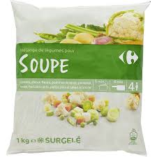 Melange Legumes Pour Soupe Carrefour Le Sachet D 1kg A Prix Carrefour Legumes Soupe Fruits Et Legumes