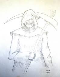 Grim Reaper Pencil Commission Jason Lenox Illustrator State College Pennsylvania Reaper Drawing Grim Reaper Drawing Skull Art Drawing