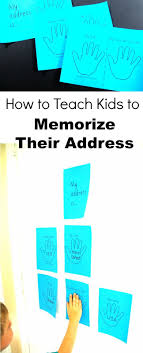 How To Teach Kids To Memorize Their Address And Phone Number Creekside Learning Easy Learning Activities How To Memorize Things How To Teach Kids
