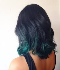 Balayage Black And Turquoise Hair Pin By Sri Wulan On Haircolor Green Hair Ombre Balayage Hair Hair Styles