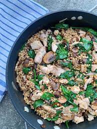 Turn the sauté function off and set the instant pot to pressure cook for 5 minutes on high. Chicken Mushroom Coucous The Vintage Fork