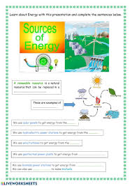 Sources Of Energy Interactive Worksheet In 2020 Energy Sources Nonrenewable Resources Energy