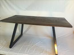 For custom made furniture, contact us or see us in store for more details. Custom Modern Office Desk Wood Top With Metal Base By Fabled Rags Custommade Com