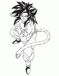 Super saiyan 4 coloring pages. Dragon Ball Z Goku Super Saiyan 4 Coloring Pages Coloring Home