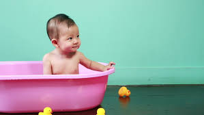 Choose plastic or cloth for different levels of comfort and support. Baby In Bath Tub On Stock Footage Video 100 Royalty Free 11465942 Shutterstock