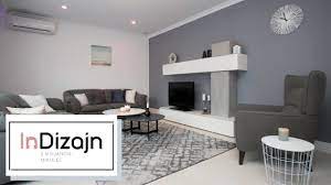 Vrsta boje za zidove, utrosak materijala, kao i vreme potrebno za zavrsetak radova umnogome zavisi od stanja zidova i starih premaza. Makeover Dnevni Boravak U Sivim Nijansama Youtube