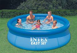 Intex 10 X 30 Easy Set Above Ground Inflatable Swimming Pool 28120e Easy Set Pools Swimming Pools Inflatable Swimming Pool