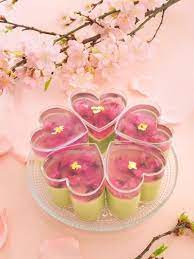 桜ゼリーと抹茶豆乳クリームのムース 真理 お菓子 パンのレシピや作り方 cotta コッタ レシピ ムース 和食のデザート 美しいデザート