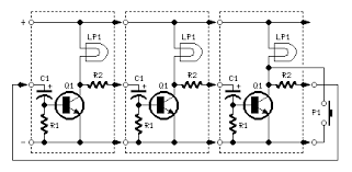 Untuk itu rangkaian ini hanya cocok digunakan disuasana yang minim noise. Leds Or Lamps Sequencer Schematic Circuit Diagram