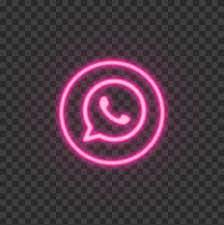 Hd Pink Neon Light Whatsapp Round Circle Logo Icon Png Circle Logos Pink Neon Lights Logo Icons