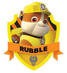 Characters For Download Paw Patrol Rubble Prints Great For Cards And Iron On Paw Patrol Characters Rubble Paw Patrol Paw Patrol Cartoon