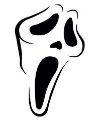 You can also tape a string at the back and hang the ghosts from the ceiling. Scream Ghostface Pumpkin Stencil Halloween Stencils Pumpkin Stencil Skull Stencil