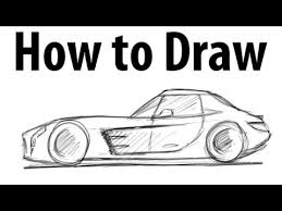 If you want to learn how to draw this step by step, youtu.be/bniswnqxnxq How To Draw A Mercedes Benz Sls Amg Sketch It Quick Youtube