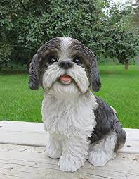 Shih Tzu Dog Figurine Sitting Black And White Shih Tzu Puppy Https Www Amazon Com Dp B0756hb11f Ref Cm Sw R Pi Dp X Xnsh Shih Tzu Puppy Shih Tzu Dog Shih Tzu