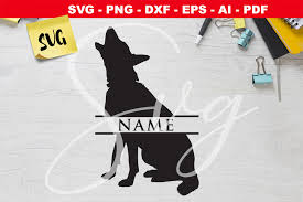 German Shepherd Monogram Svg Graphic By Novart Creative Fabrica