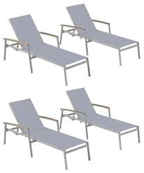 Got an outdoor chaise lounge chair with outdoor cushions? Paphos Chaise Lounge Set Of 4 Contemporary Outdoor Chaise Lounges By Oxford Garden Houzz