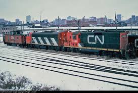 Cn Rail Yards Ottawa More Ottawa Ontario Canada More April 02 1985 Locomotive No Train Id Ph Canadian National Railway Train Railroad Pictures