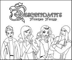 Beste descendants ausmalbilder von descendants wicked world cj hook coloring page. 23 Desentens Ideen Descendants Disney The Descendants