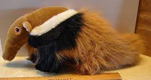 Anteater 16 Plush Stuffed Animal Toy Brown Black White 6 1 2 Tall Fuzzy Tail Haustierspielzeuge