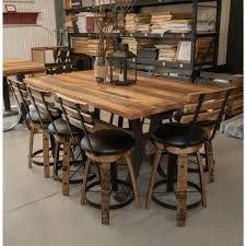 This table is designed to look like something one might find and treasure. Aspen Reclaimed Wood Counter Height Dining Table Rustic Red Door Rustic Red Door Co