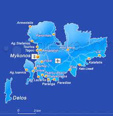 Starten sie vom köln bonn airport aus zu zahlreichen attraktiven reisezielen in aller welt. Mykonos Karte Von Griechenland Karte Von Mykonos Und Auch Anderen Kykladen Inseln