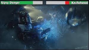 Just a personal project to show off appreciation to a such amazing movie! Pacific Rim Gipsy Danger Vs Knifehead With Health Bars Youtube