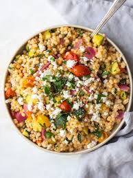 You're probably wondering where i'm going with this, but i do have a point. Couscous Salad Recipe Made With Roasted Veggies And Pearl Couscous