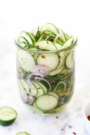 Pickled cucumbers with vinegar and sugar. Quick Asian Pickled Cucumbers Foodiecrush Com