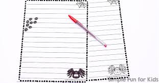 Want a variety of choices for writing paper for your young kids? Spider Writing Paper Simple Fun For Kids