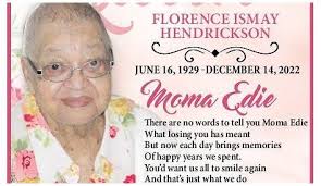 Royal Gazette Bermuda Obituaries Edith Florence Hendrickson Obituary 2023  Hamilton The-