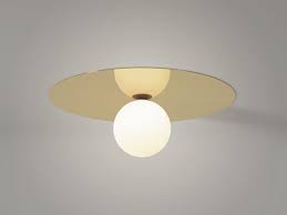 Plate And Sphere Ceiling Wall Lamp By Atelier Areti Modern Flush Mount Ceiling Light Modern Ceiling Light Modern Hanging Lights