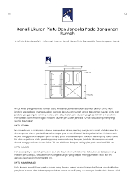 Nah, untuk ukuran kamar mandi yang pertama yaitu untuk kamar mandi yang memiliki ukuran kecil. Kenali Ukuran Pintu Dan Jendela Pada Bangunan Rumah Pdf