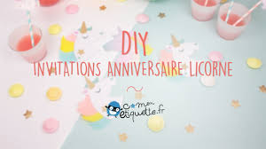 Fée, licorne, princesses disney, minions, sirène, le choix est large et votre fille voudra surement en faire un. Atelier Invitations Licornes L C Monetiquette Youtube