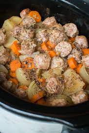 Slow Cooker Sausage And Cabbage Recipe Easy And Ready In 6 Hours Recipe Crockpot Italian Sausage Sausage Crockpot Recipes Sausage Crockpot