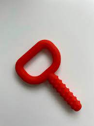 Chew Teether T-Bar with Strong Grip (Red) - Sue Larkey
