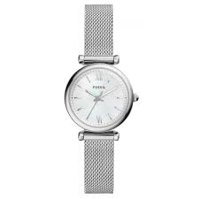 La maille milanaise est un assemblage de pièces extrêmement fines qui donnent ensuite un ensemble fluide et homogène particulièrement agréable à l'oeil mais qui reste très lisse au toucher. Montre Fossil Es4432 Montre Bracelet Maille Milanaise Acier Femme Sur Bijourama Montre Femme Pas Cher En Ligne