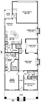 Find a house plan that fits your narrow lot here. House Plans Narrow Lot Smalltowndjs House Plans 136111