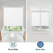 Grandekor Blackout Shades Cordless Blinds Cellular Fabric Blinds Honeycomb  Door Window Shades 35x64", White-white: Buy Online at Best Price in UAE