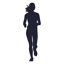 Female Marathon Running Silhouette Ad Ad Paid Marathon Running Silhouette Female Silhouette Images Silhouette Running Silhouette