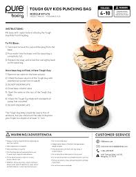 A heavy bag, also known as a punching bag or boxing bag, is typically a leather cylindrical shape filled with materials depending on the hardness. Pure Boxing 8916tg Installation Guide Manualzz