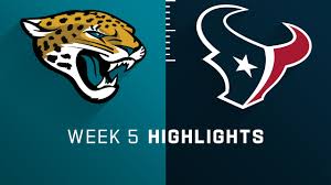 Et from nrg stadium in houston. Jacksonville Jaguars Vs Houston Texans Highlights Week 5