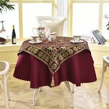 Luxury Decorative Round Jacquard Tablecloth Saltykitchenlab In 2020 Table Cloth Wine Outfit Fabric Table Runner