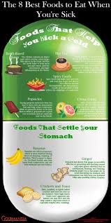 8 Healing Foods When You Are Sick Infographic Sick Food Best Food When Sick Food When Sick