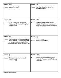 Circuit Training Ultimate Trig Review Geometry Trigonometry Trigonometry Circuit Training Circuit