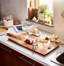 All you need is some hairpin legs from ebay to trolley got a serious makeover thanks to something as simple as a chopping board glued on top. Smaata Chopping Board Acacia 72x28 Cm Ikea
