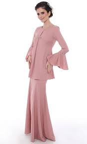 Khayalan Cinta Modern Kurung In Dusty Pink Fashionvalet Pretty Dresses Muslim Fashion Traditional Outfits