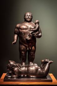 bronze sculptures of naked fat people of … – License image – 71224452 ❘  lookphotos