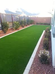 Artificial Turf Concrete Border Cacti Landscapes Desert Backyard Artificial Grass Backyard Turf Backyard