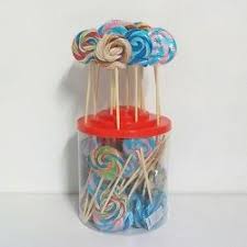 50 Sucettes Rondes Mini 25g Assortiment Festif Candy