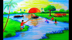 Scenery Drawing With Colour Pencil If you love any song and its lyrics then this idea is for you. scenery drawing with colour pencil